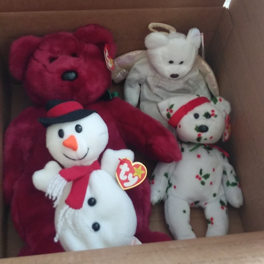Ty Authentic Holiday Quartet Buddy & Beanies VINTAGE